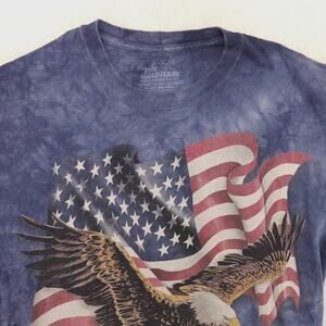 The Mountain Eagle Short Sleeve Casual Graphic T Shirt Adult Mens Size L Blue